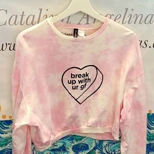 *PRE-LOVED Ariana Grande Long Sleeve Crop Top.